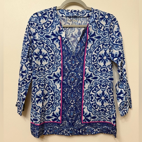 Lilly Pulitzer Tops - Lilly Pulitzer Cotton Tunic Top
